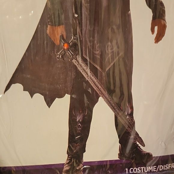 NWT Party City Knight of Darkness Kids Costume - Child Medium 8-10 Halloween - Picture 6 of 10